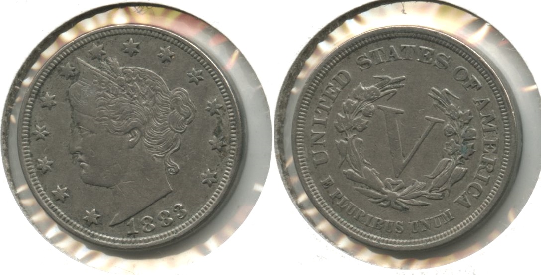 1883 No Cents Liberty Head Nickel VF-20 #bx