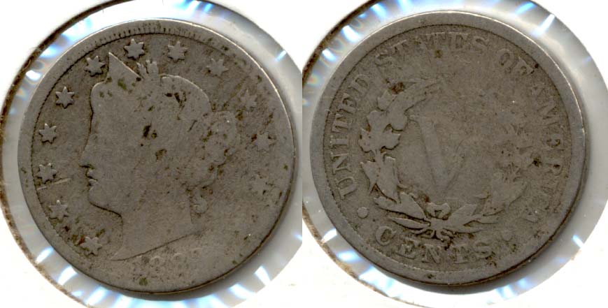 1883 With Cents Liberty Head Nickel AG-3 c