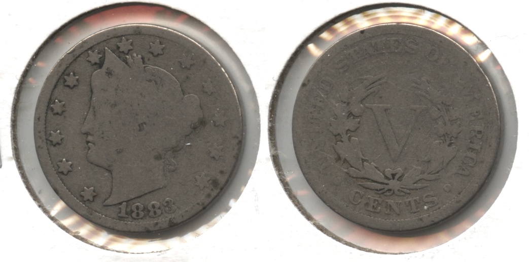 1883 With Cents Liberty Head Nickel AG-3 #y