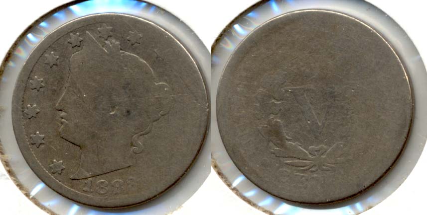 1883 With Cents Liberty Head Nickel Fair-2 g