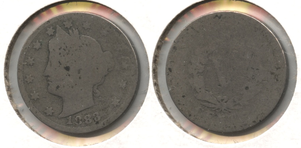 1883 With Cents Liberty Head Nickel Fair-2 #n