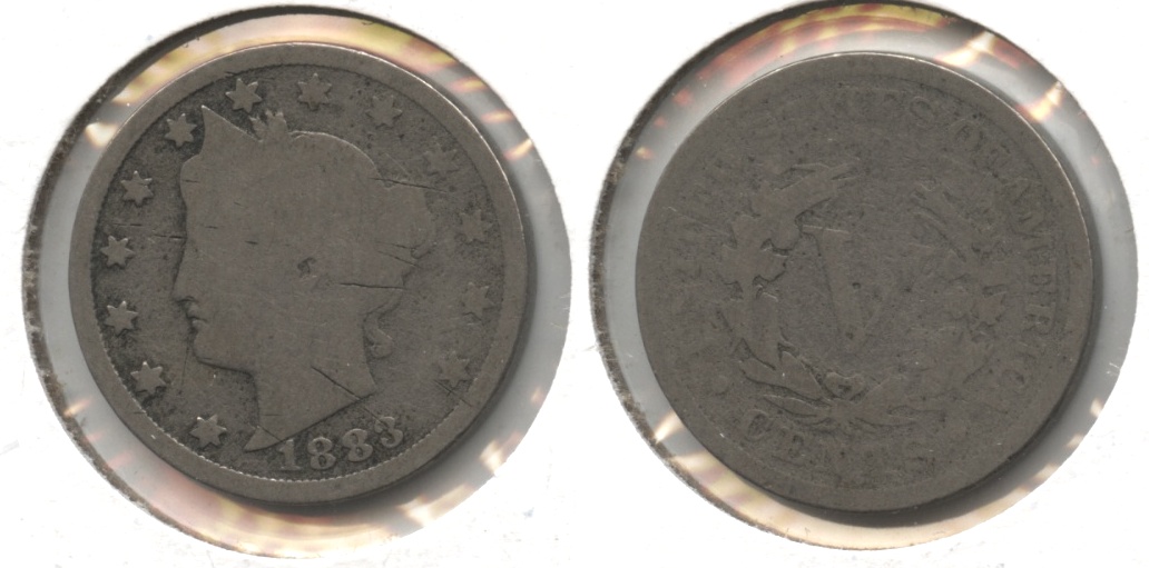 1883 With Cents Liberty Head Nickel Fair-2 #r