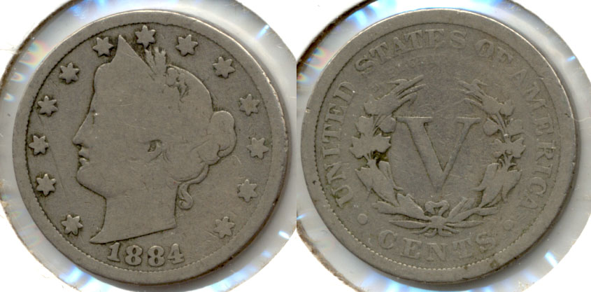 1884 Liberty Head Nickel Good-4 b