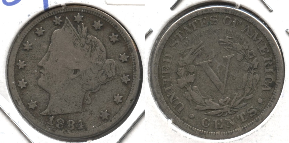 1884 Liberty Head Nickel VG-8 #a