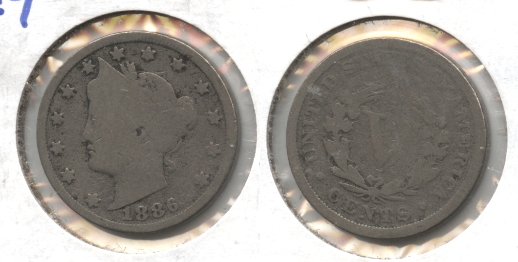 1886 Liberty Head Nickel Good-4