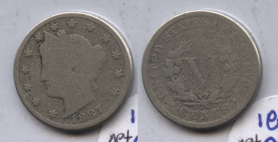 1887 Liberty Head Nickel Good-4 #i Porous