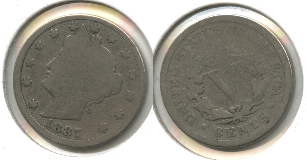 1887 Liberty Head Nickel Good-4 #l