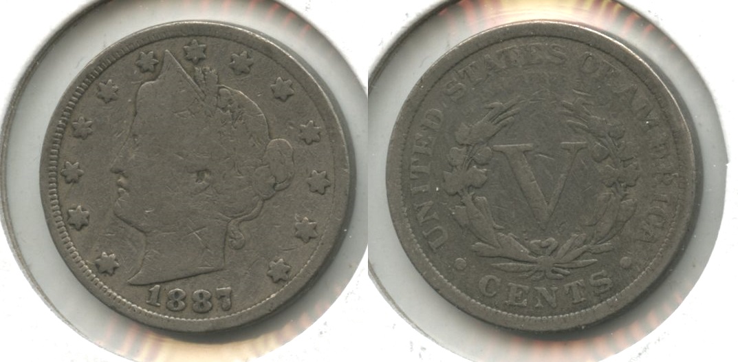 1887 Liberty Head Nickel VG-8 #f
