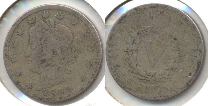1888 Liberty Head Nickel AG-3 b