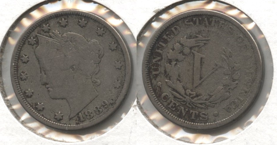 1889 Liberty Head Nickel Fine-12 #d