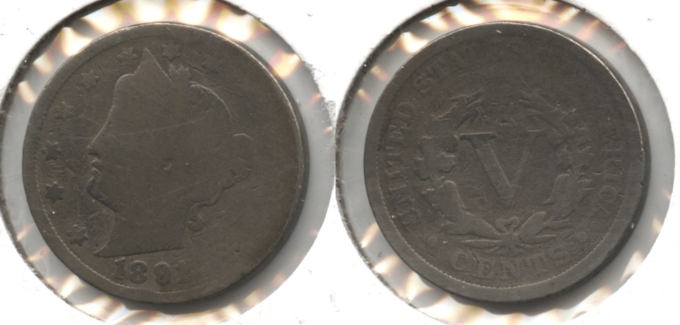 1891 Liberty Head Nickel AG-3 #p