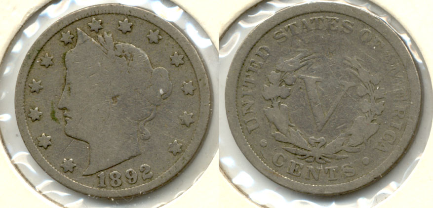 1892 Liberty Head Nickel Good-4 c