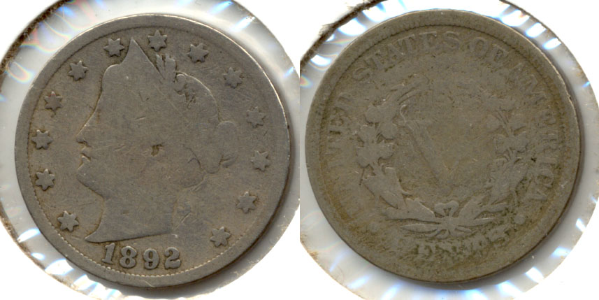 1892 Liberty Head Nickel Good-4 e