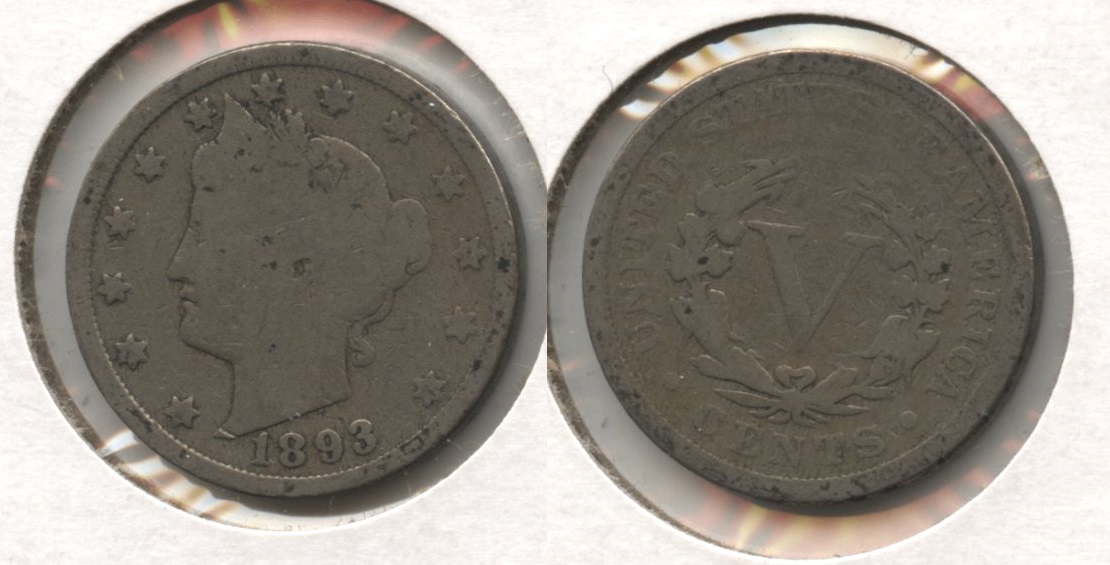 1893 Liberty Head Nickel Good-4 #ai