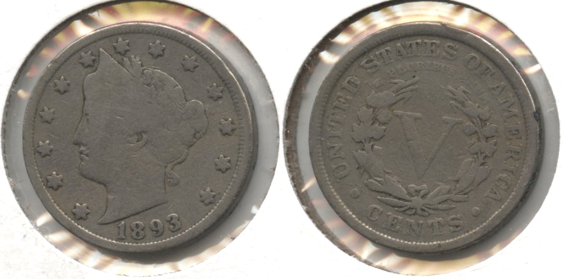 1893 Liberty Head Nickel Good-4 #ak