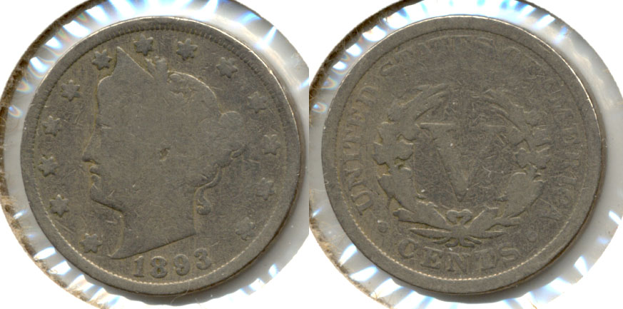 1893 Liberty Head Nickel Good-4 f