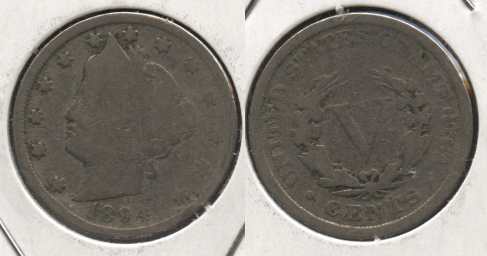 1894 Liberty Head Nickel Good-4 #m