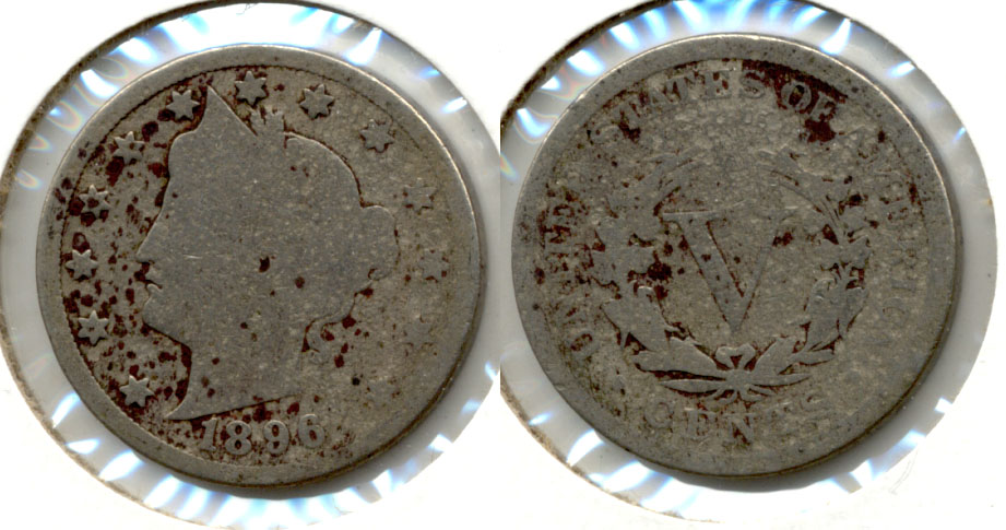 1896 Liberty Head Nickel Good-4 ad Pitted