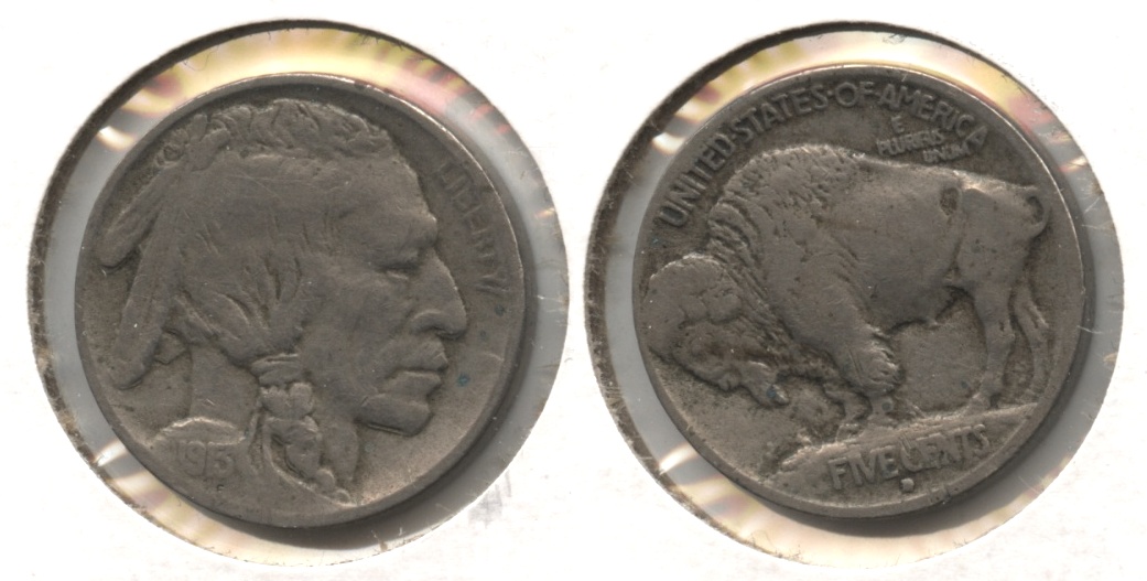 1913-D Type 1 Buffalo Nickel Fine-12 #e