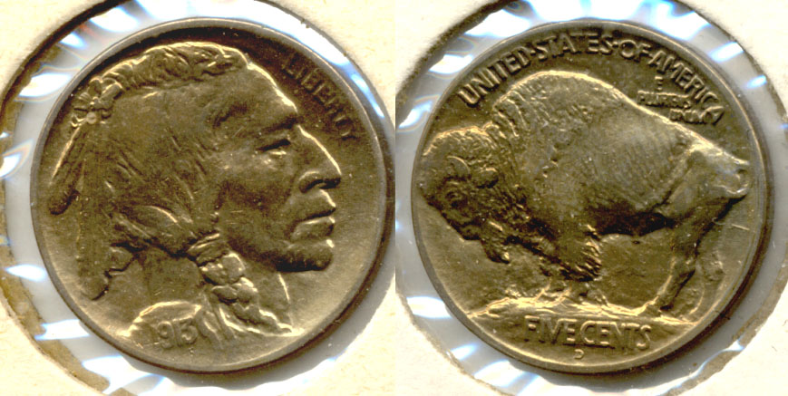 1913-D Type 1 Buffalo Nickel MS-63