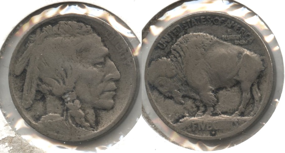 1913-D Type 1 Buffalo Nickel VG-8 #e