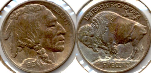 1913 Type 1 Buffalo Nickel AU-50