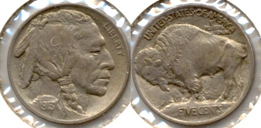 1913 Type 1 Buffalo Nickel AU-50 a