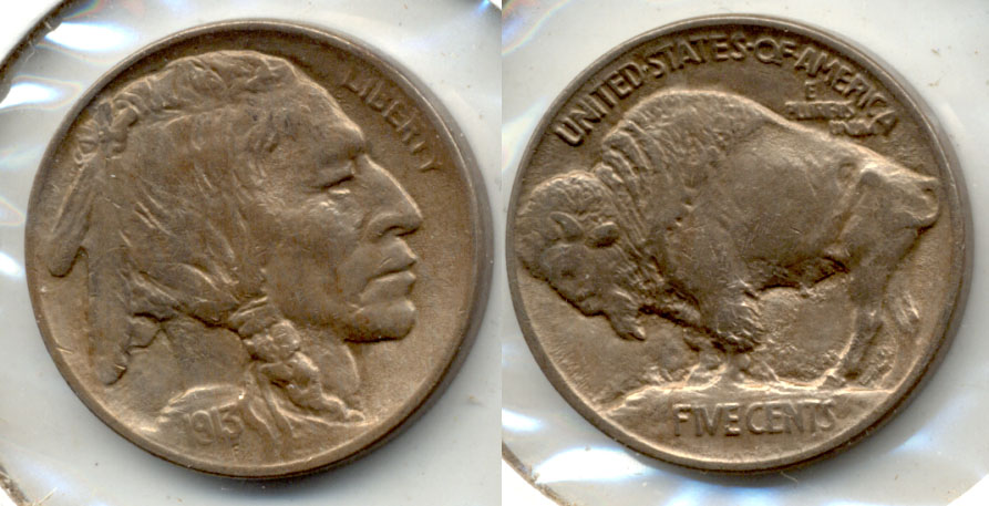 1913 Type 1 Buffalo Nickel AU-50 e
