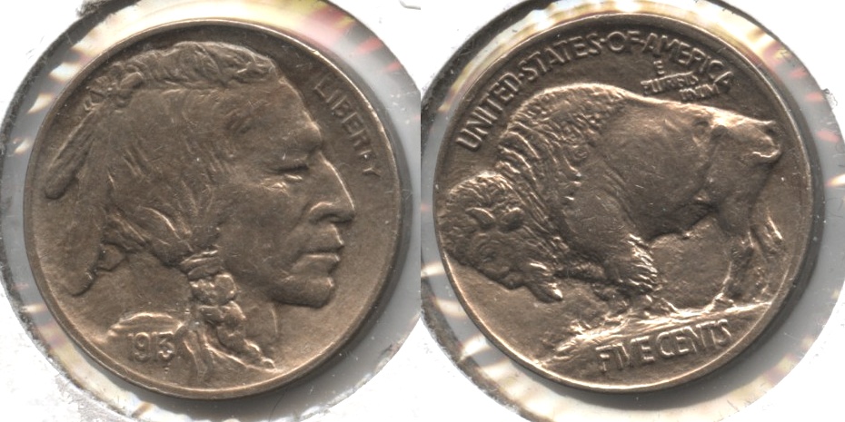 1913 Type 1 Buffalo Nickel AU-50 #i