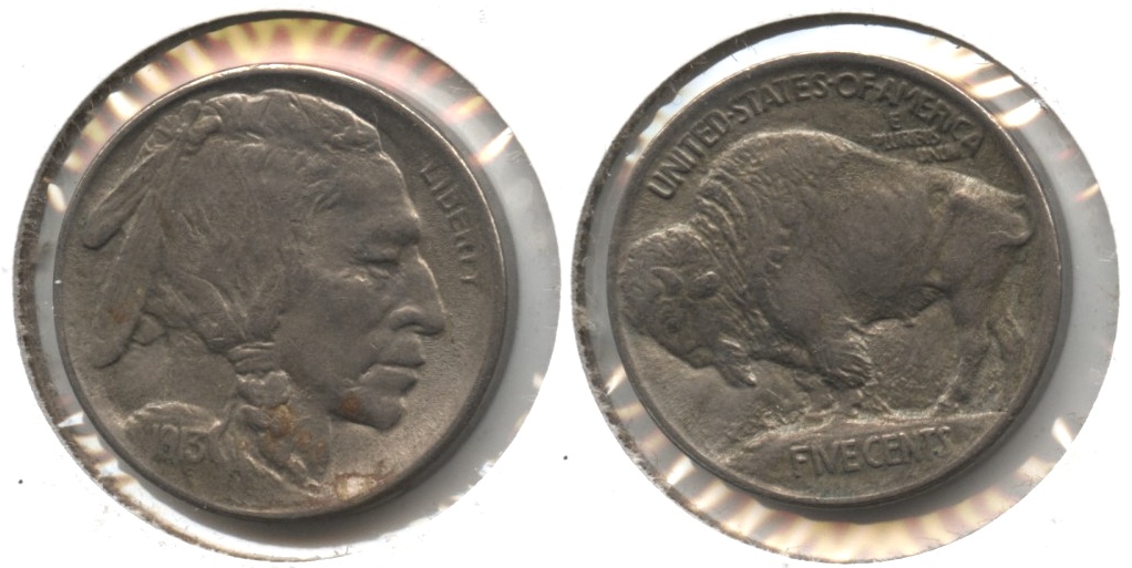 1913 Type 1 Buffalo Nickel AU-50 #n