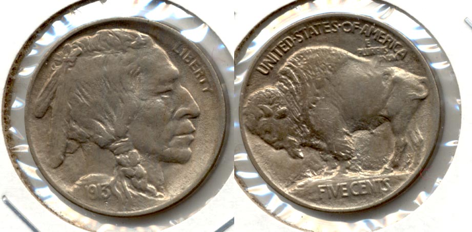 1913 Type 1 Buffalo Nickel AU-53