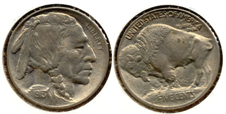 1913 Type 1 Buffalo Nickel MS-60 c