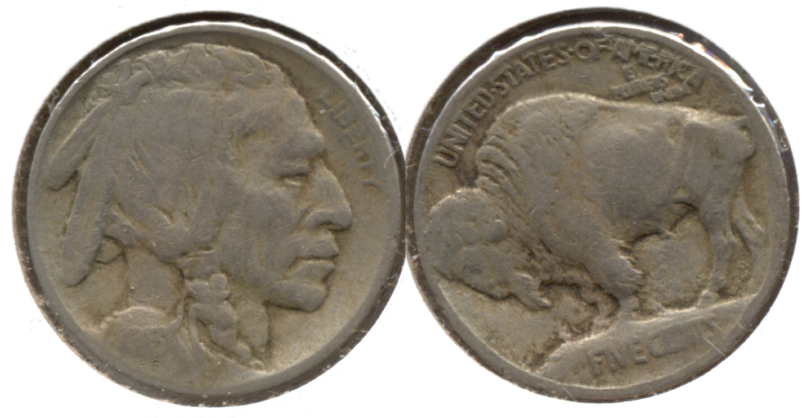 1913 Type 1 Buffalo Nickel VG-8 r