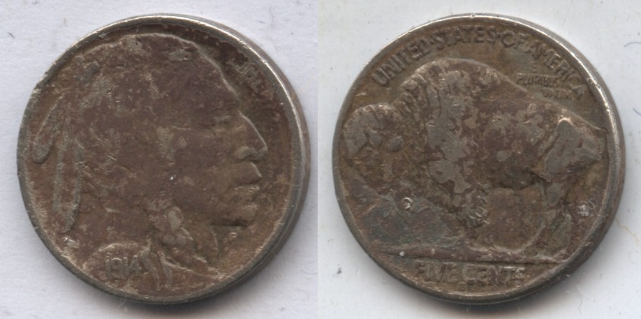 1914-S Buffalo Nickel VF-20 Dark
