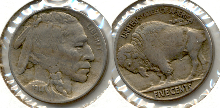 1914 Buffalo Nickel VF-20