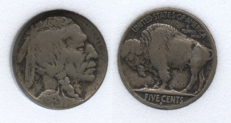 1915-S Buffalo Nickel VG-8 #c