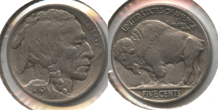 1915 Buffalo Nickel AU-55