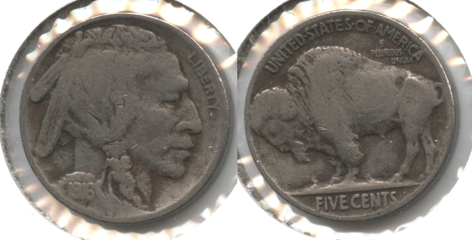 1916 Buffalo Nickel VG-8 #ah