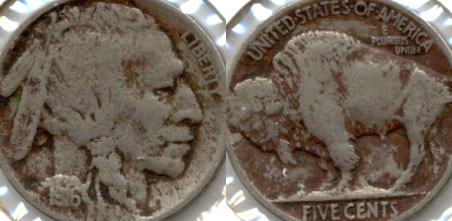 1916 Buffalo Nickel VG-8 b Bit Dark