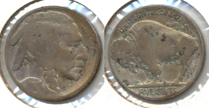 1917 Buffalo Nickel AG-3 o Croorsion
