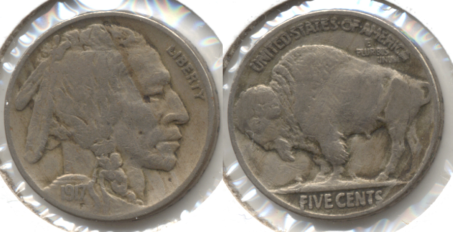 1917 Buffalo Nickel Fine-12 j