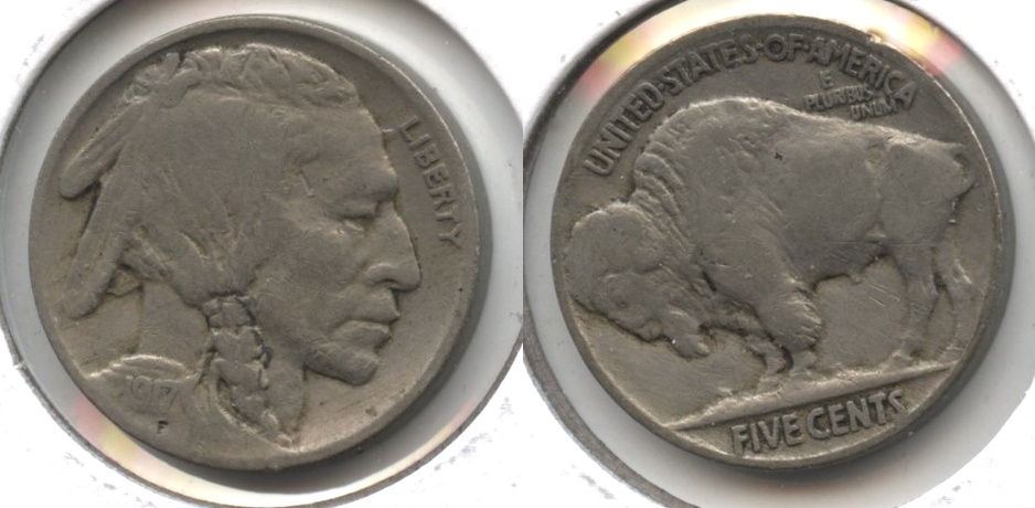 1917 Buffalo Nickel Fine-12 #p