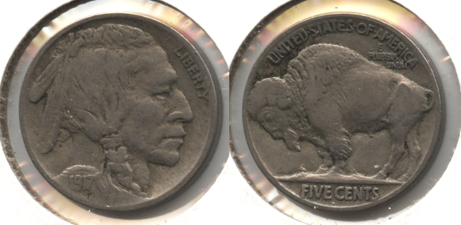 1917 Buffalo Nickel Fine-12 #s