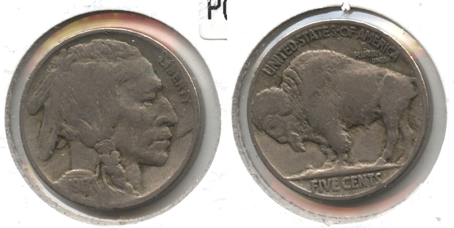 1917 Buffalo Nickel Fine-12 #v