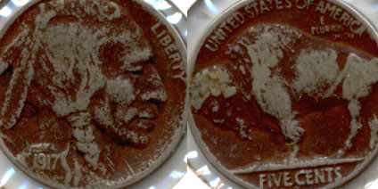 1917 Buffalo Nickel VG-8 b Dark Fields