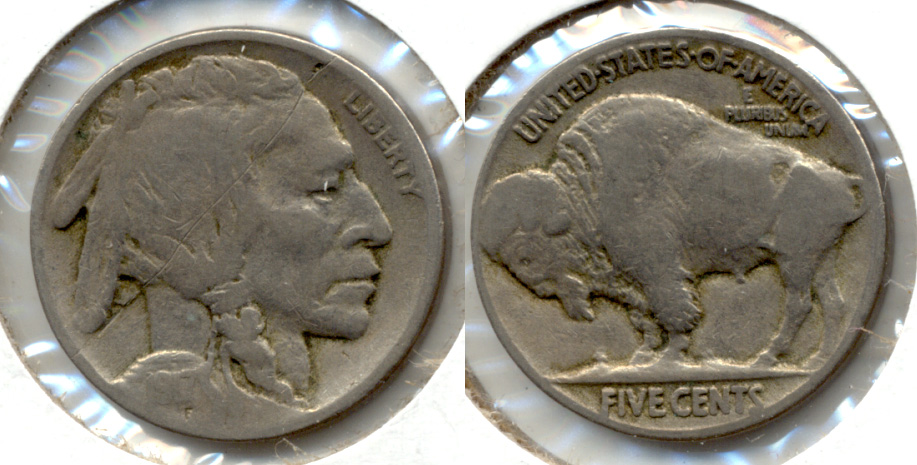 1917 Buffalo Nickel VG-8 p Obverse Scratch