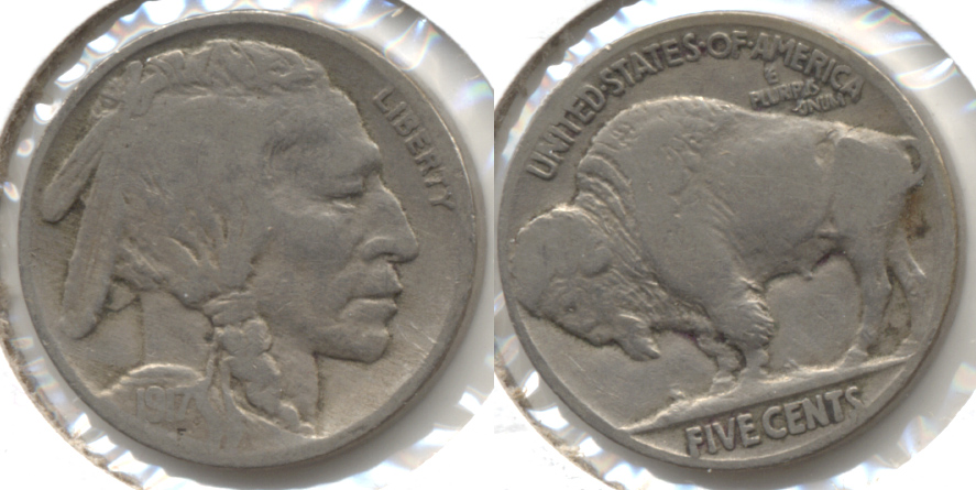 1917 Buffalo Nickel VG-8 s