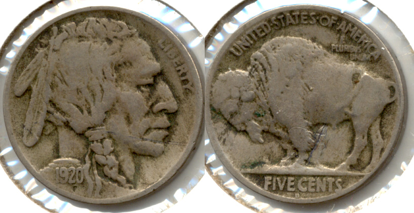 1920-D Buffalo Nickel Fine-12 a