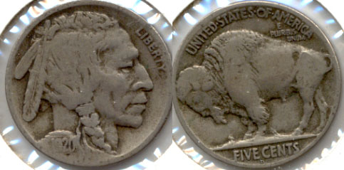 1920-D Buffalo Nickel VG-8 a