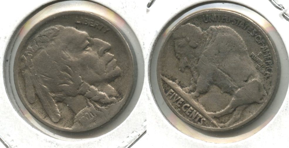 1920-D Buffalo Nickel VG-8 #h Reverse Lamination